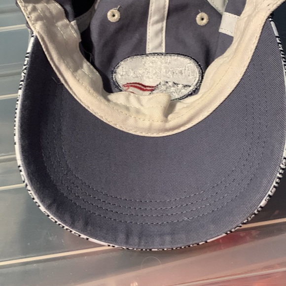 Pebble beach ball cap slate colored embroidered pebble beach trim around bill - Picture 3 of 5